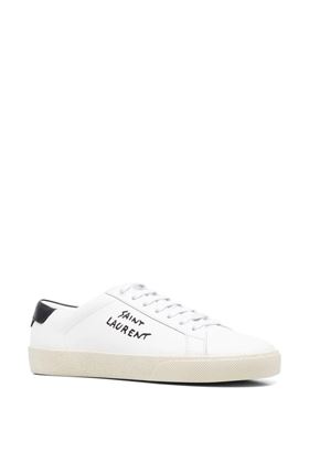 Embroidered-logo sneakers Saint Laurent | 610649AABEE9061